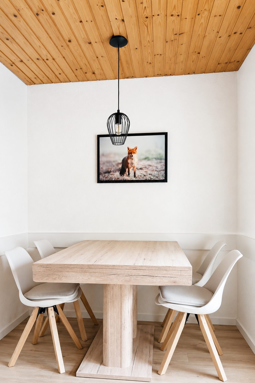 Coin repas du studio à Loèche-les-Bains